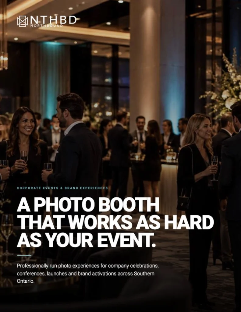 Cover of the NTHBD Corporate Events Brochure
